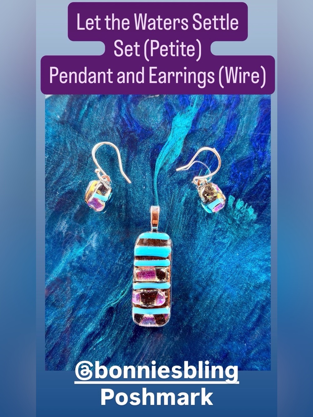 Bonnie’s Bling One Of A Kind Fused Glass Jewelry and Accessories to wear.
